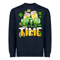 Navy St.Patrick's Beer time Heavyweight Sweatshirt - HowdyJamesFarm