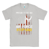 Moon Dust Hot Trend Proud Air Force Step-Dad American Flag Classic Tee - PixelWave