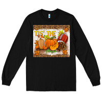 Black tis the season fall Long Sleeve Tee - TumblerDesignByShophia