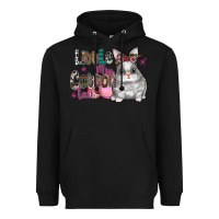 Black Little Miss Cotton Tail Heavyweight Hoodie - CowhideDigitalArt