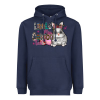 Navy Little Miss Cotton Tail Heavyweight Hoodie - CowhideDigitalArt