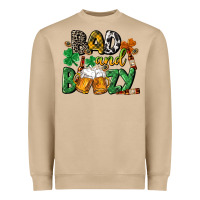 Mushroom Bad and boozy St. Patrick's Day Heavyweight Sweatshirt - CowGirlArtShop