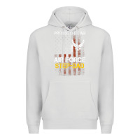 Dove Grey Hot Trend Proud Air Force Step-Dad American Flag Premium Hoodie - PixelWave