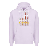 Lilac Hot Trend Proud Air Force Step-Dad American Flag Premium Hoodie - PixelWave