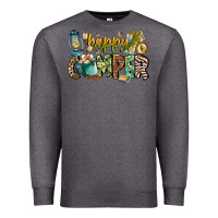Charcoal Heather happy camper Premium Sweatshirt - CowhideDigitalArt