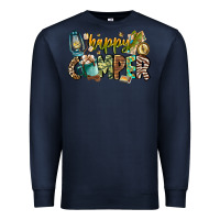 Navy happy camper Premium Sweatshirt - CowhideDigitalArt