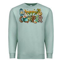 Seafoam happy camper Premium Sweatshirt - CowhideDigitalArt