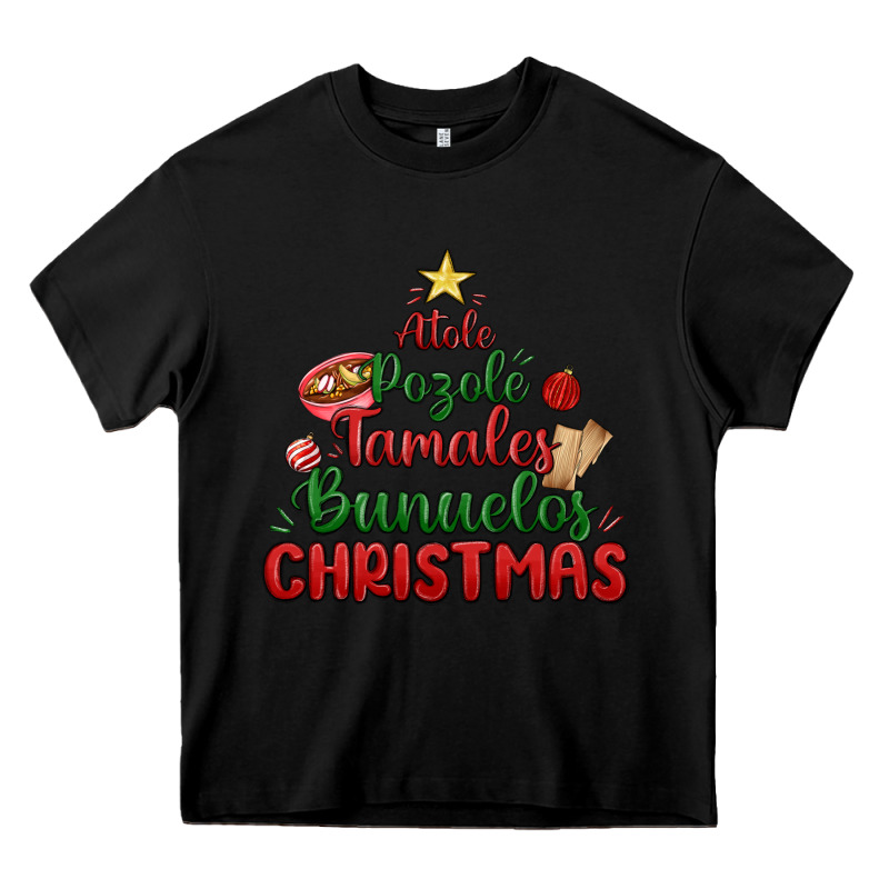 Atole Pozole Mexican Christmas Heavy Core Tee by MaliasSmallBusiness | Teevron