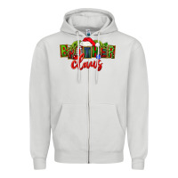 Dove Grey christmas brother claus Zipper Hoodie - FaDigitalArtStudio