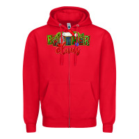 Red christmas brother claus Zipper Hoodie - FaDigitalArtStudio