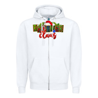 White christmas brother claus Zipper Hoodie - FaDigitalArtStudio