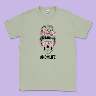 Pink Flower Mom Skull Classic Tee Designed By Bettercallsaul