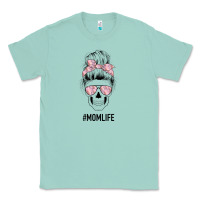 Seafoam Pink Flower Mom Skull Classic Tee - Bettercallsaul