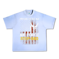 Grape Ice Hot Trend Proud Air Force Step-Dad American Flag Urban Heavy Tee - PixelWave
