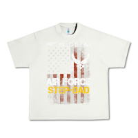 Pistachio Hot Trend Proud Air Force Step-Dad American Flag Urban Heavy Tee - PixelWave