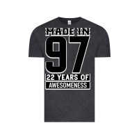 Vintage Black Made In 97 22 Years Of Awesomeness Vintage Tee - Bettercallsaul