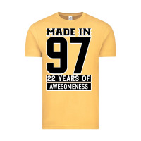 Vintage Mustard Made In 97 22 Years Of Awesomeness Vintage Tee - Bettercallsaul