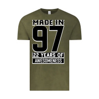 Vintage Olive Made In 97 22 Years Of Awesomeness Vintage Tee - Bettercallsaul