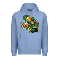 Colony Blue texas map st patrick's day Premium Hoodie - FaDigitalArtStudio