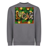 Storm st patricks day lucky clover and coins Heavyweight Sweatshirt - CowGirlArtShop