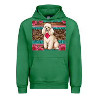 Emerald standart poodle floral Urban Hoodie - Artiststas