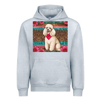 Heather Grey standart poodle floral Urban Hoodie - Artiststas