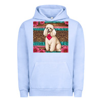 Pigment Grape Ice standart poodle floral Urban Hoodie - Artiststas