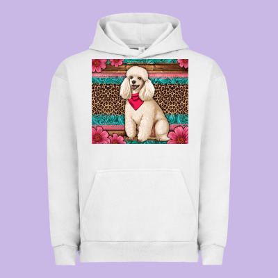 Standart Poodle Floral Urban Hoodie Designed By Artiststas