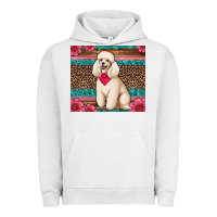 Pigment Lunar Rock standart poodle floral Urban Hoodie - Artiststas