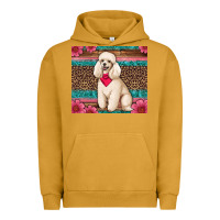 Pigment Peanut Butter standart poodle floral Urban Hoodie - Artiststas