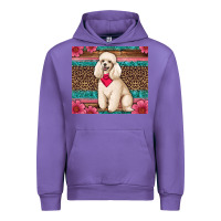 Tulip standart poodle floral Urban Hoodie - Artiststas
