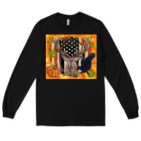 Black crow and deer hunting fall camouflage Long Sleeve Tee - TumblerDesignByShophia