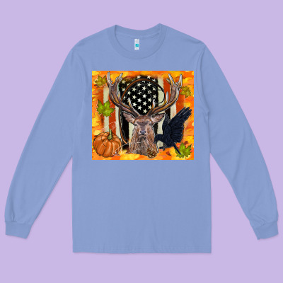 Crow And Deer Hunting Fall Camouflage Long Sleeve Tee Designed By Tumblerdesignbyshophia