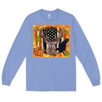 Colony Blue crow and deer hunting fall camouflage Long Sleeve Tee - TumblerDesignByShophia