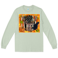 Matcha crow and deer hunting fall camouflage Long Sleeve Tee - TumblerDesignByShophia