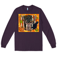 Plum crow and deer hunting fall camouflage Long Sleeve Tee - TumblerDesignByShophia