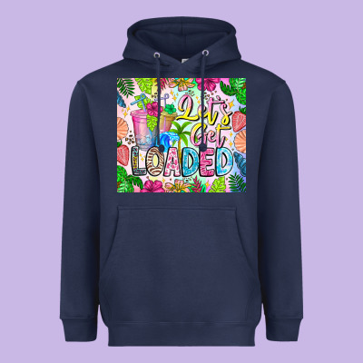 Lets Get Loaded Heavyweight Hoodie Designed By Cowhidedigitalart