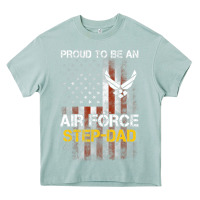 Arona Hot Trend Proud Air Force Step-Dad American Flag Heavy Core Tee - PixelWave