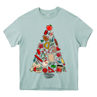 Arona teacher christmas tree Heavy Core Tee - MaliasSmallBusiness