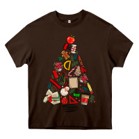 Teacher Christmas Tree Heavy Core Tee | Teevron