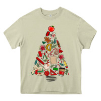 Mossy teacher christmas tree Heavy Core Tee - MaliasSmallBusiness