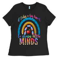 Black it takes a big heart to shape little Ladies Tee - NancyCooperArtShop