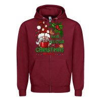Burgundy Hot Cocoa And Christmas Movie Zipper Hoodie - BundleAndBundleShop