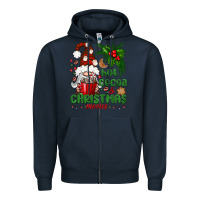 Navy Hot Cocoa And Christmas Movie Zipper Hoodie - BundleAndBundleShop