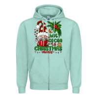 Seafoam Hot Cocoa And Christmas Movie Zipper Hoodie - BundleAndBundleShop