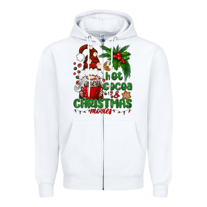Hot Cocoa And Christmas Movie Zipper Hoodie by BundleAndBundleShop | Teevron