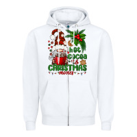 White Hot Cocoa And Christmas Movie Zipper Hoodie - BundleAndBundleShop