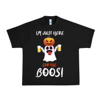 Black I'm Just Here For The Boos Urban Heavy Tee - Bettercallsaul