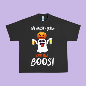 I'm Just Here For The Boos Urban Heavy Tee Designed By Bettercallsaul