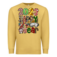 Antique Gold 2023 Happy New Year Premium Sweatshirt - CowhideDigitalArt